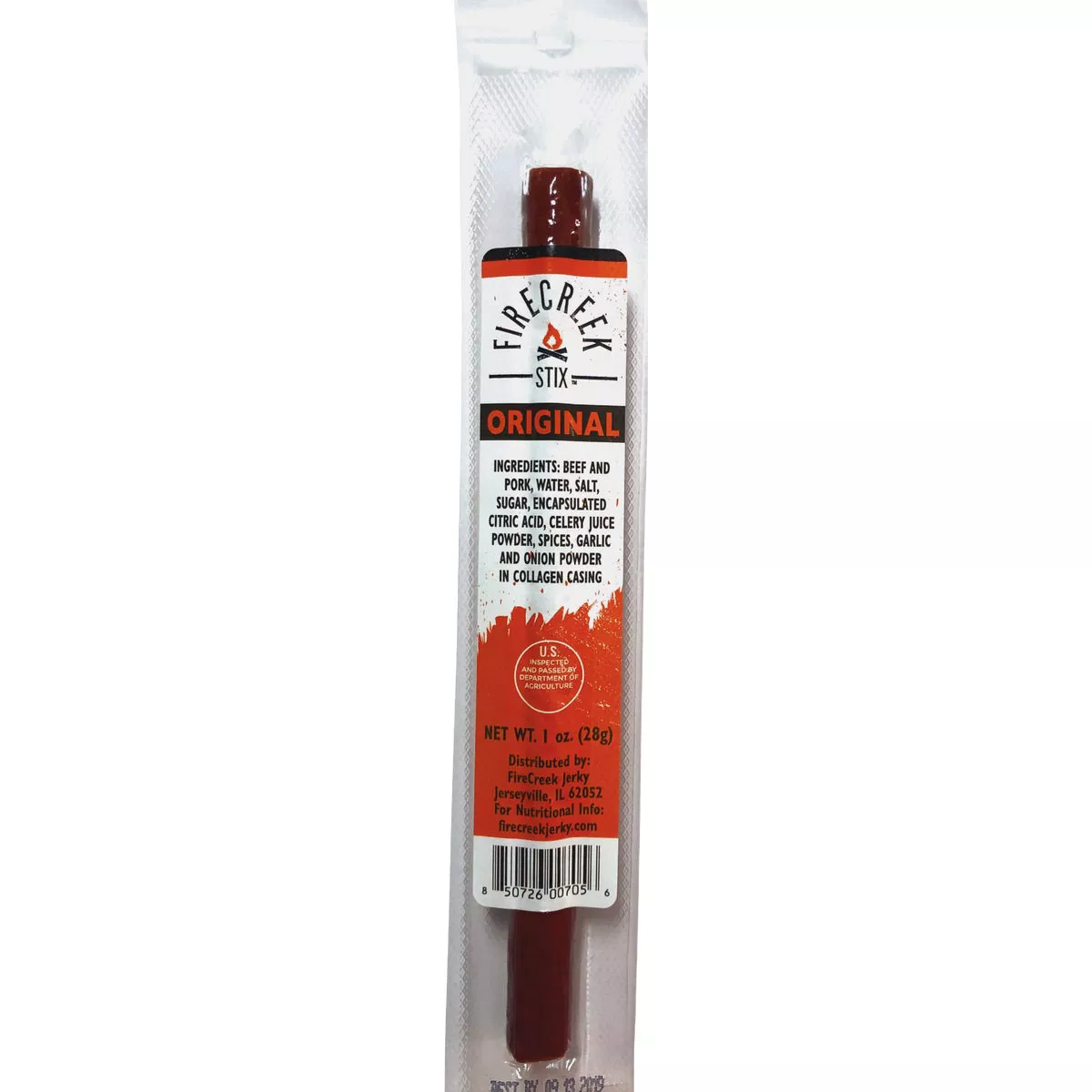 FireCreek Snacks 1 Oz. Original Hickory Smoked Beef Stix Jerky