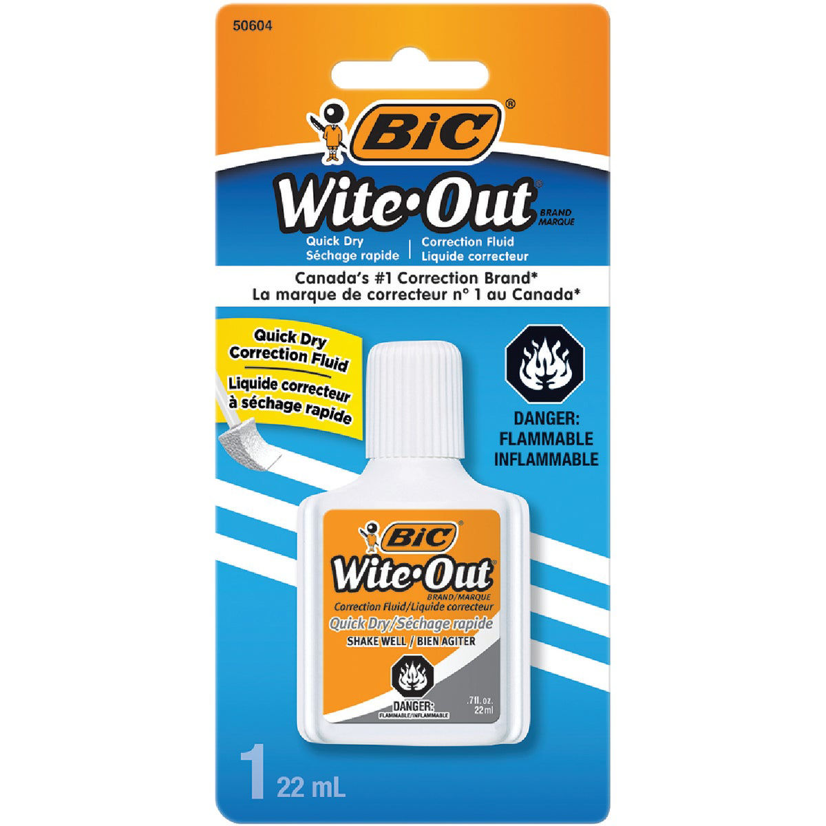 Bic Wite-Out Plus 0.7 Fl. Oz. Foam Brush Applicator Correction