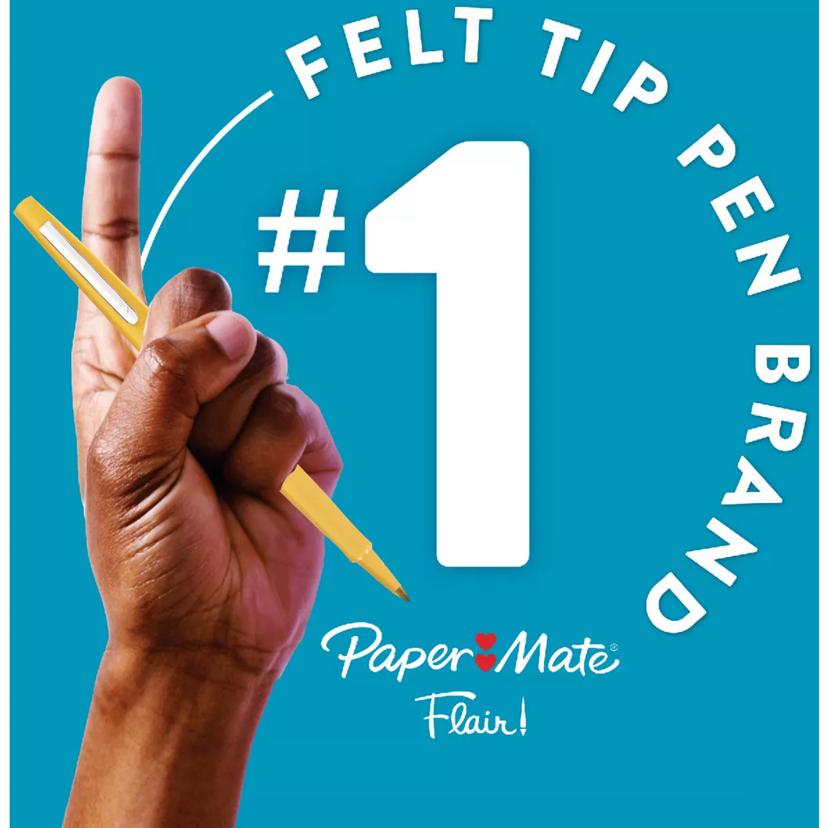 Paper Mate Flair Black Medium Point Felt Tip Pen (4-Pack) - photo 2