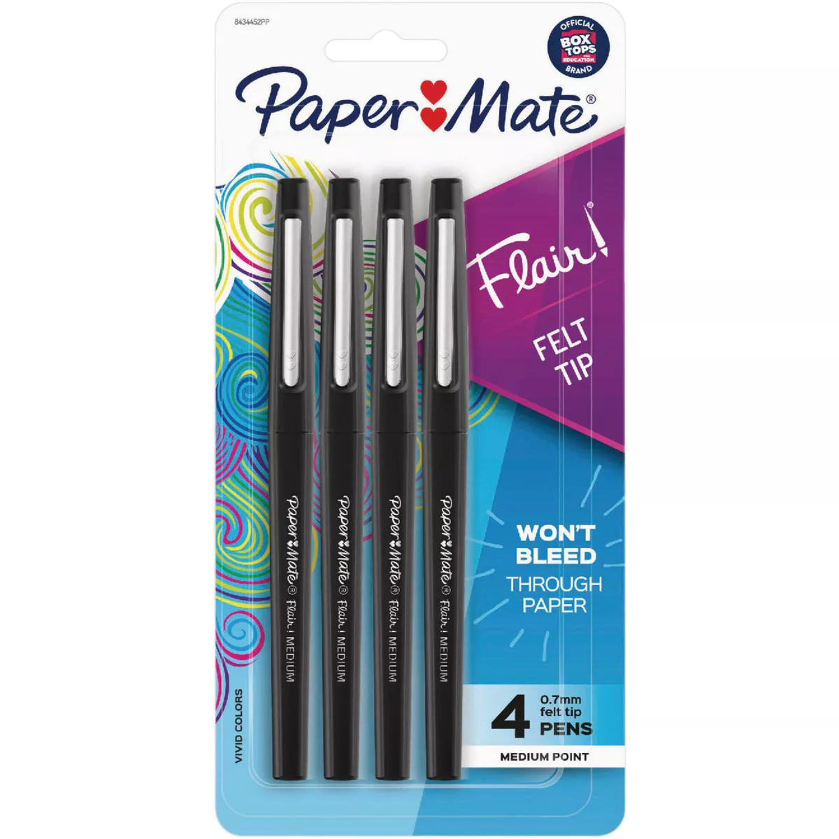 Paper Mate Flair Black Medium Point Felt Tip Pen (4-Pack) - photo 4