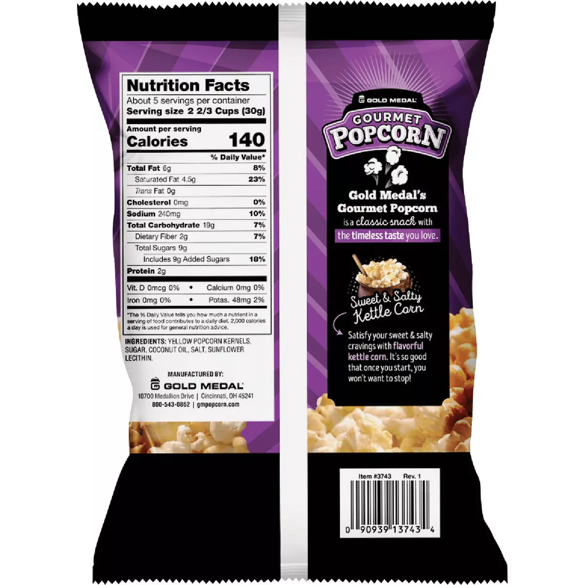 Gold Medal Gourmet 5.5 Oz. Sweet & Salty Kettle Corn - photo 3