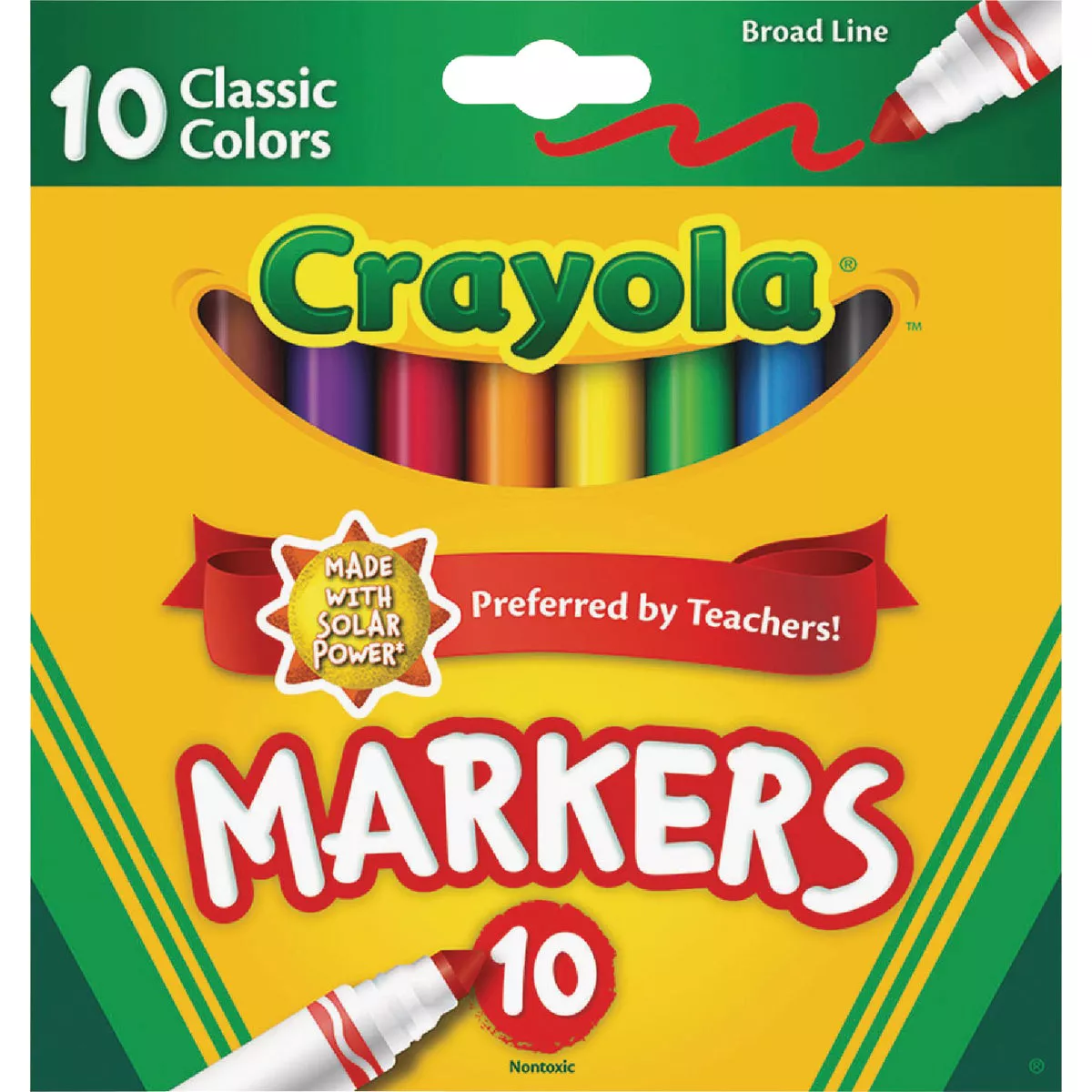 Crayola Assorted Color Broad Line Classic Markers (10-Count) - photo 2