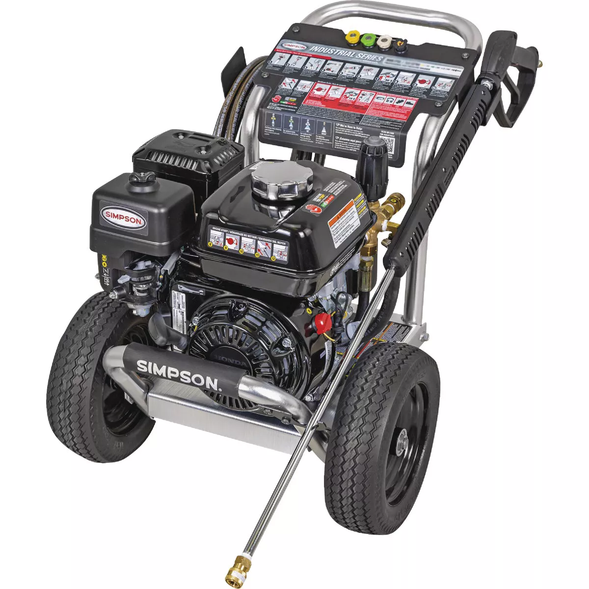 Simpson Pressure Washers 3500 psi at 4.0 GPM HONDA GX270 with AAA Triplex Pump Cold Water Gas Professional Pressure Washer