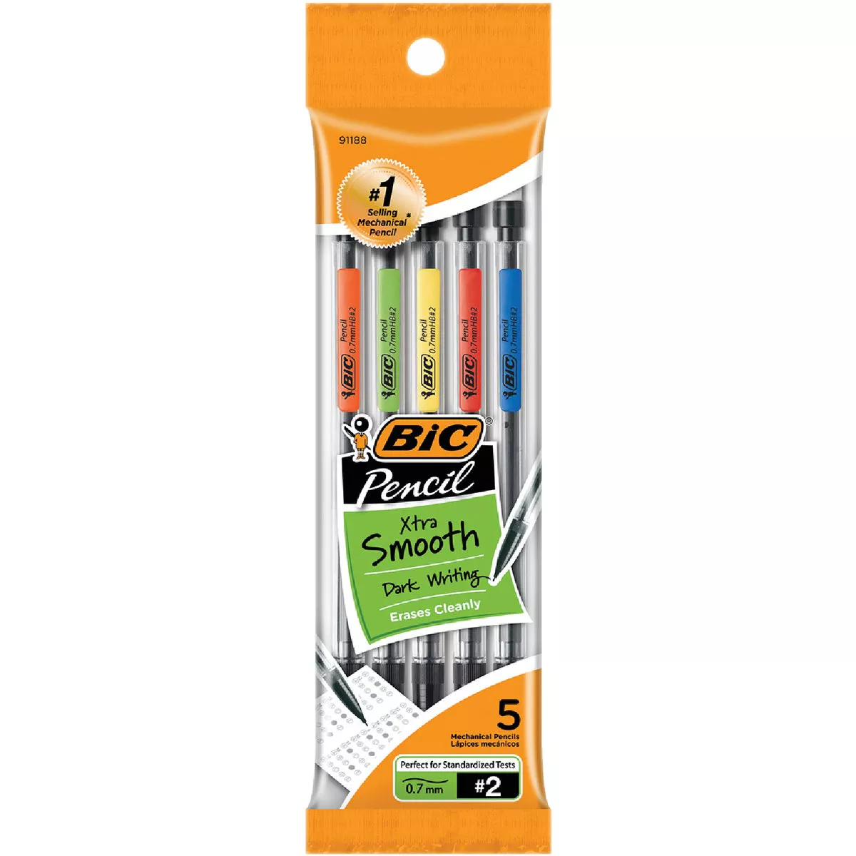BIC Xtra Smooth Medium Point Mechanical Pencil (5-Pack)