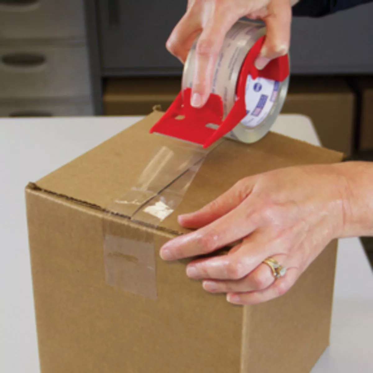 IPG 1.88 In. X 54.6 Yd. Clear Film Carton Sealing Tape (2 Pack) - photo 2