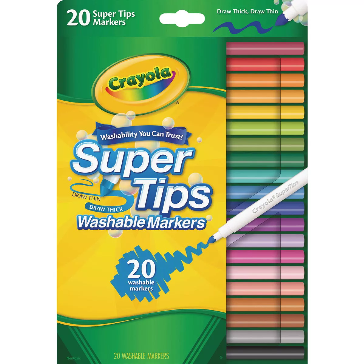 Crayola Assorted Color Super Tips Washable Markers (20-Count) - photo 2