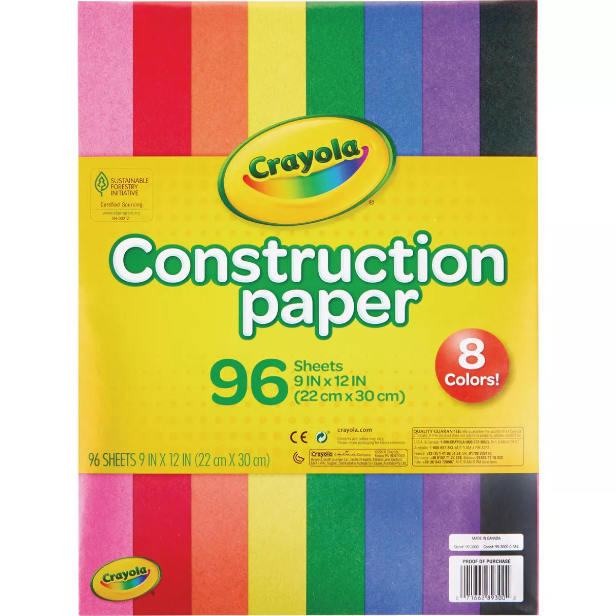 Crayola 9 In. x 12 In. Construction Paper (96 Sheets) - photo 3