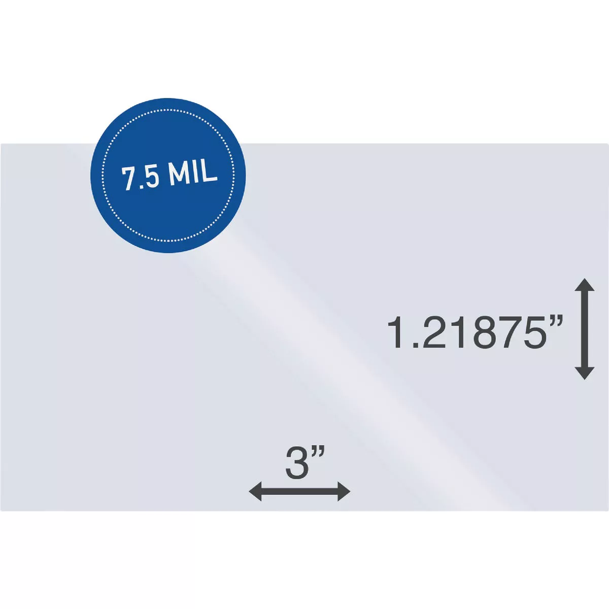Centurion 3 In. x 1.21875 In. Label Holder (1000-Pack)