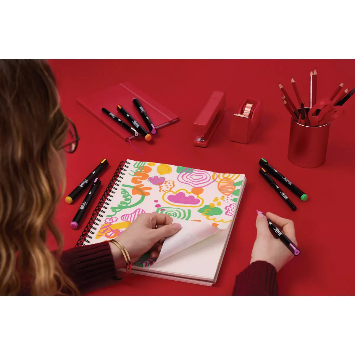 Sharpie Assorted Colors Water-Based Acrylic Brush Tip Creative Markers (5-Pack) - photo 5