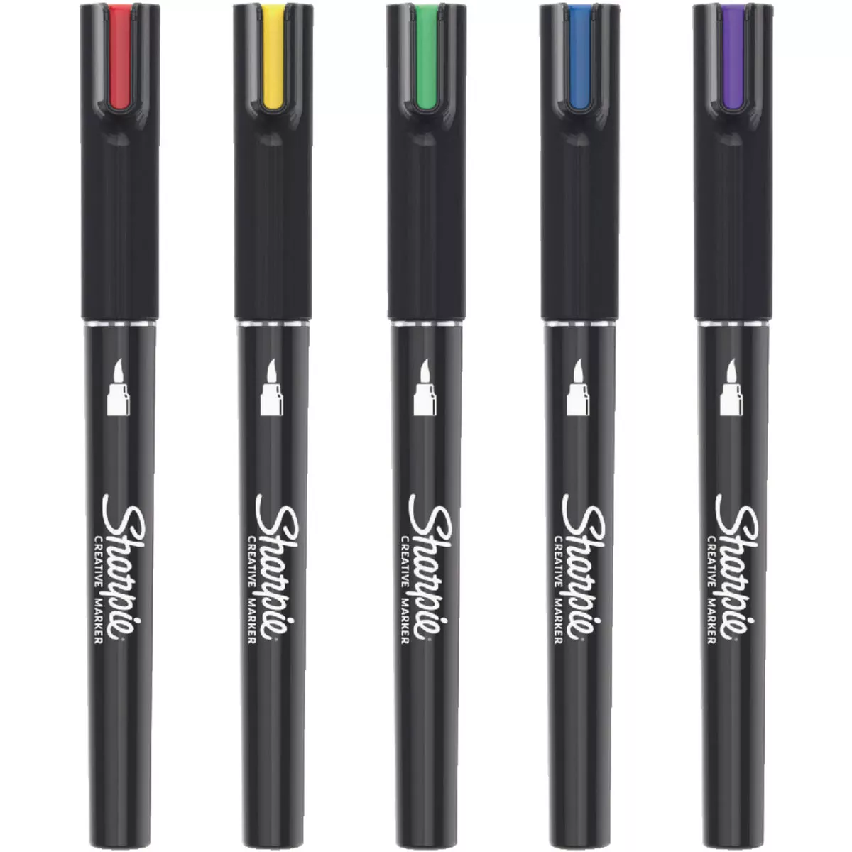 Sharpie Assorted Colors Water-Based Acrylic Brush Tip Creative Markers (5-Pack) - photo 3