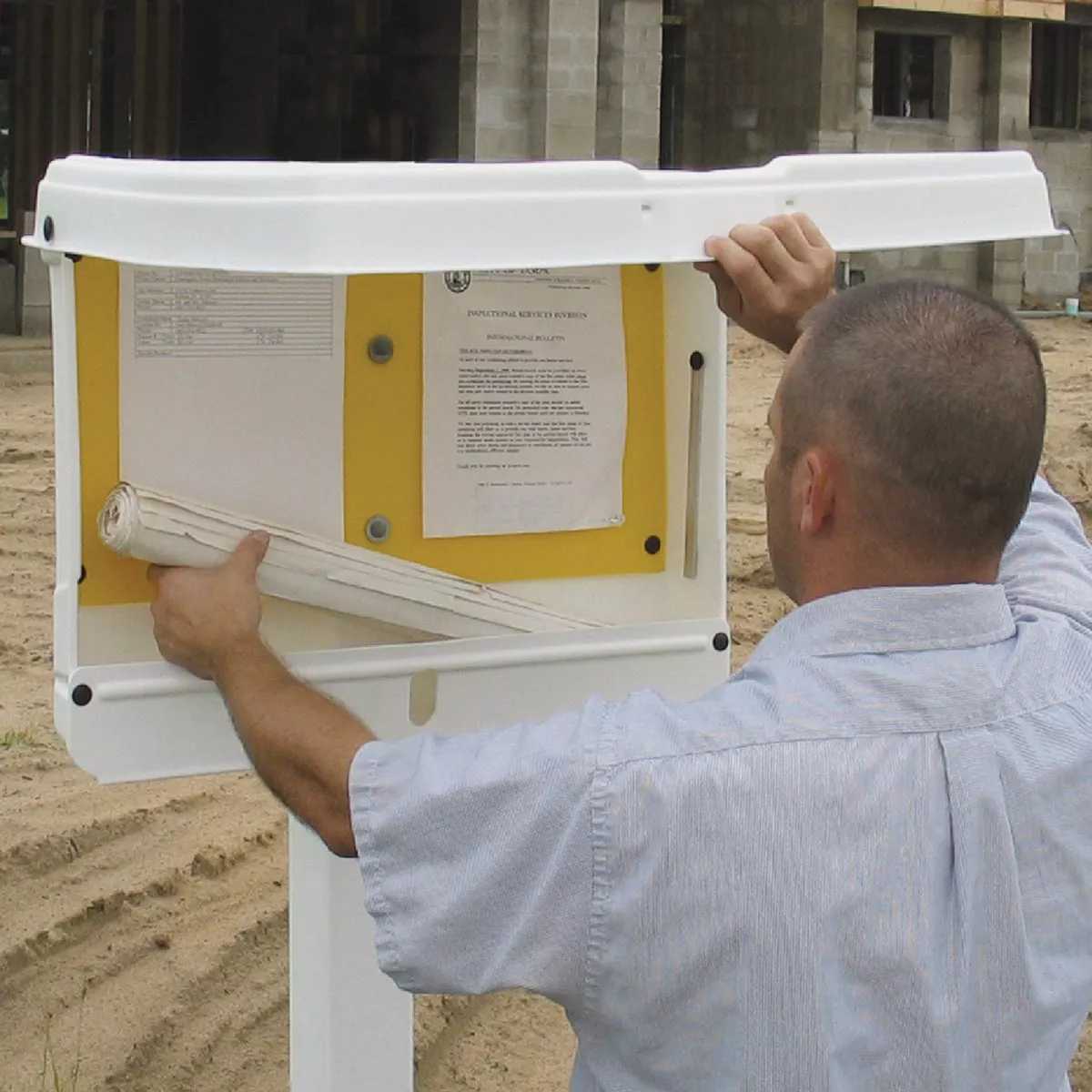 Doc-Box 21 In. x 27 In. x 4 In. Outdoor/Indoor Standard Posting Permit Box - photo 3
