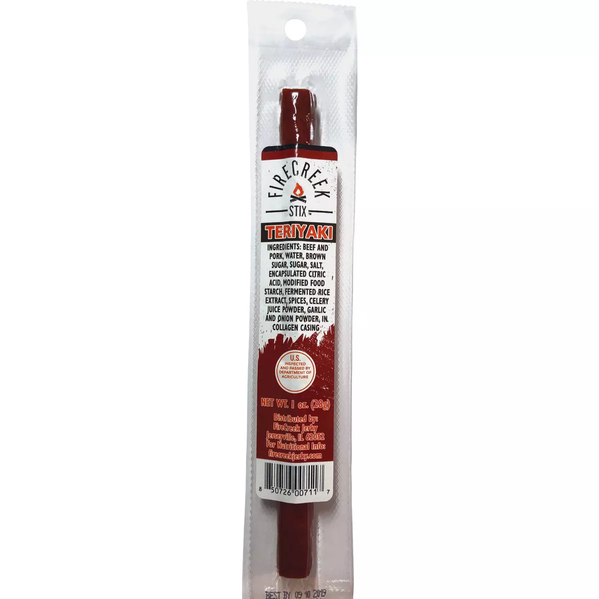 FireCreek Snacks 1 Oz. Smoked Teriyaki Beef Stix Jerky