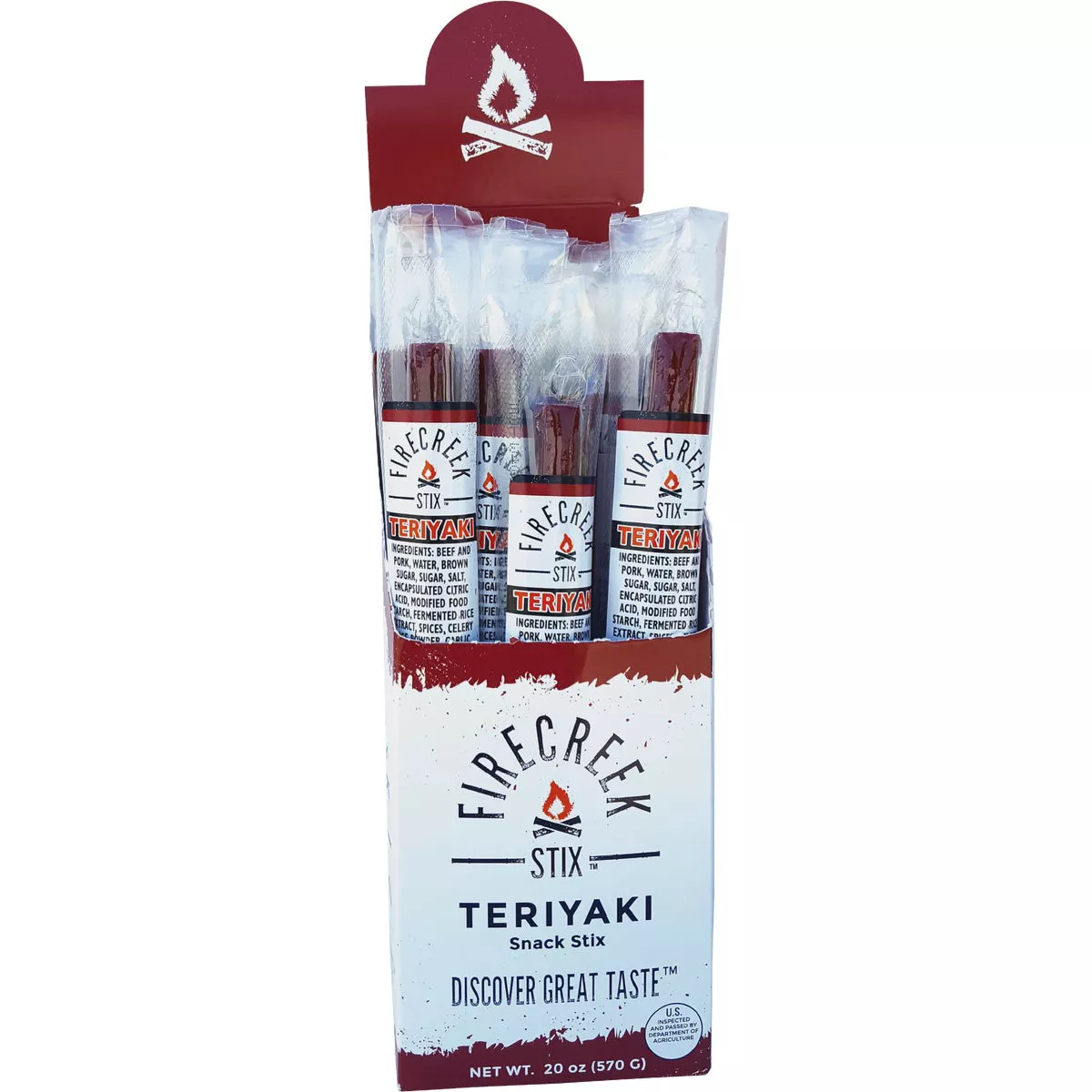 FireCreek Snacks 1 Oz. Smoked Teriyaki Beef Stix Jerky - photo 2