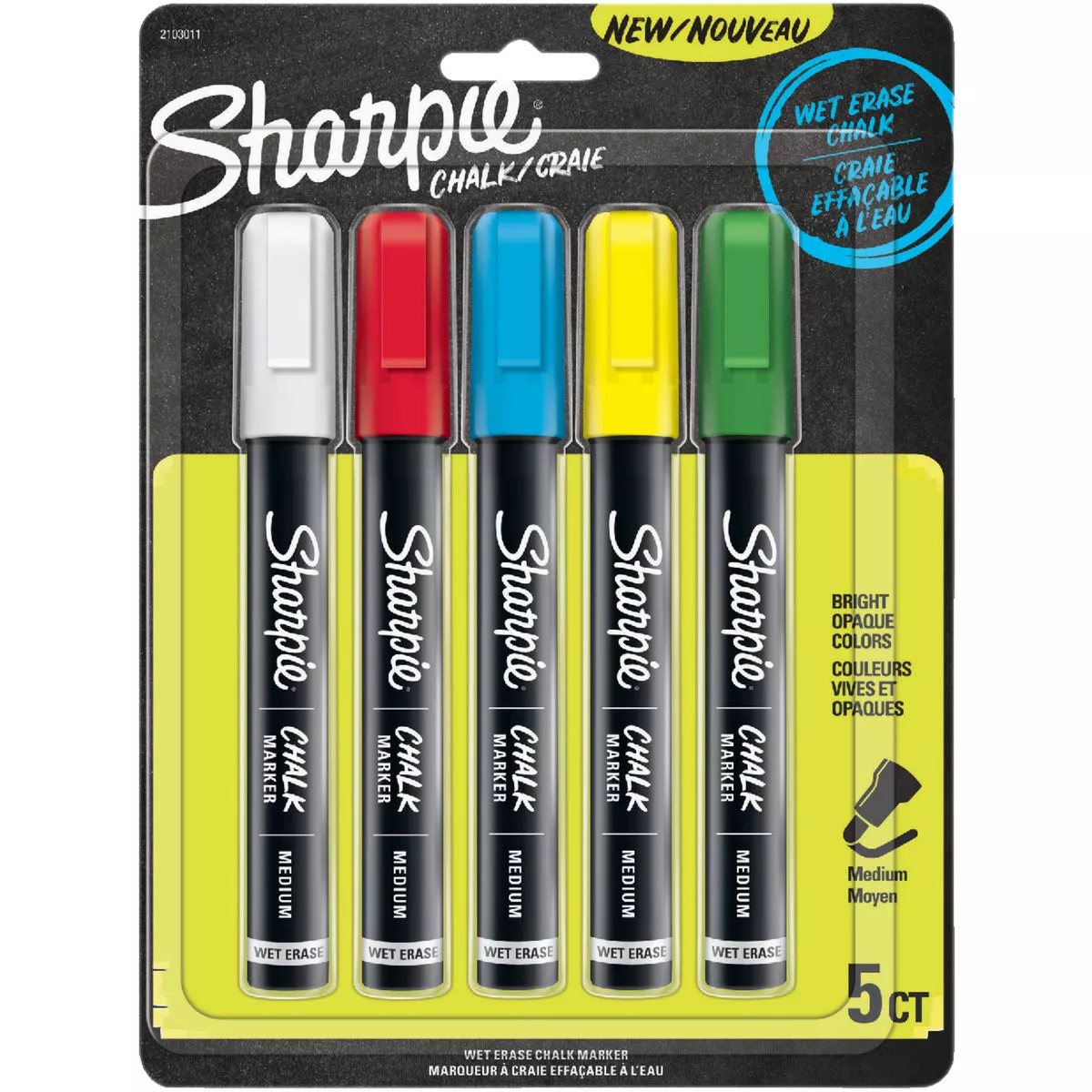 Sharpie Assorted Color Medium Tip Chalk Markers (5-Pack) - photo 3