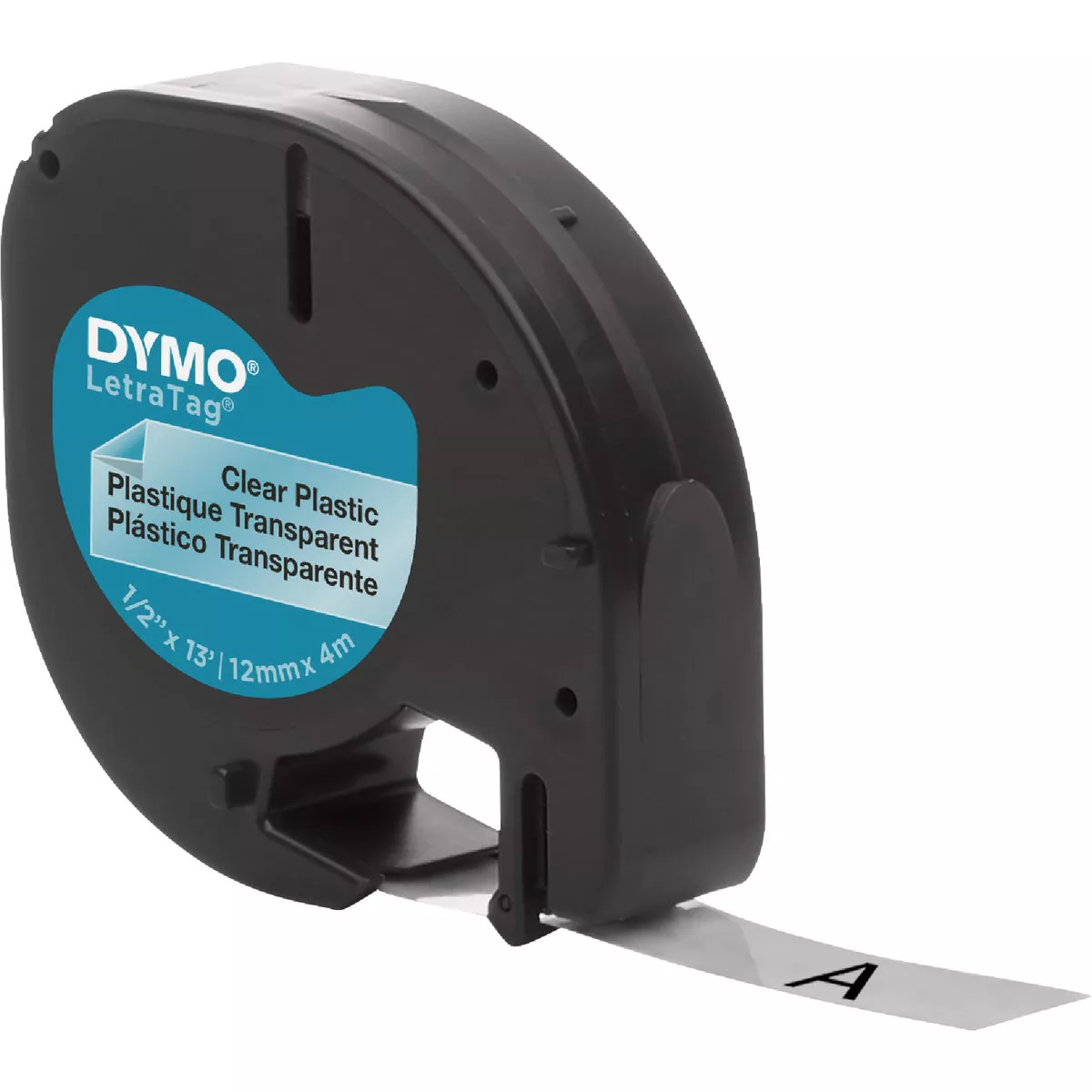 DYMO LetraTag Plastic Labels with Black Text on Clear Label | True ...