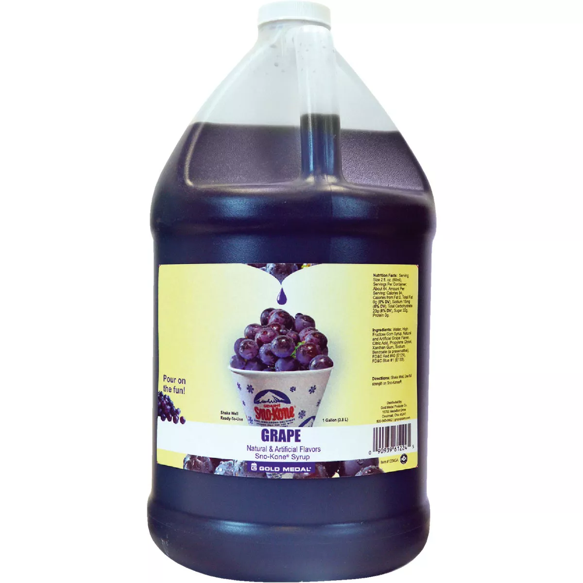 Gold Medal Grape Sno-Kone Syrup, 1 Gal.