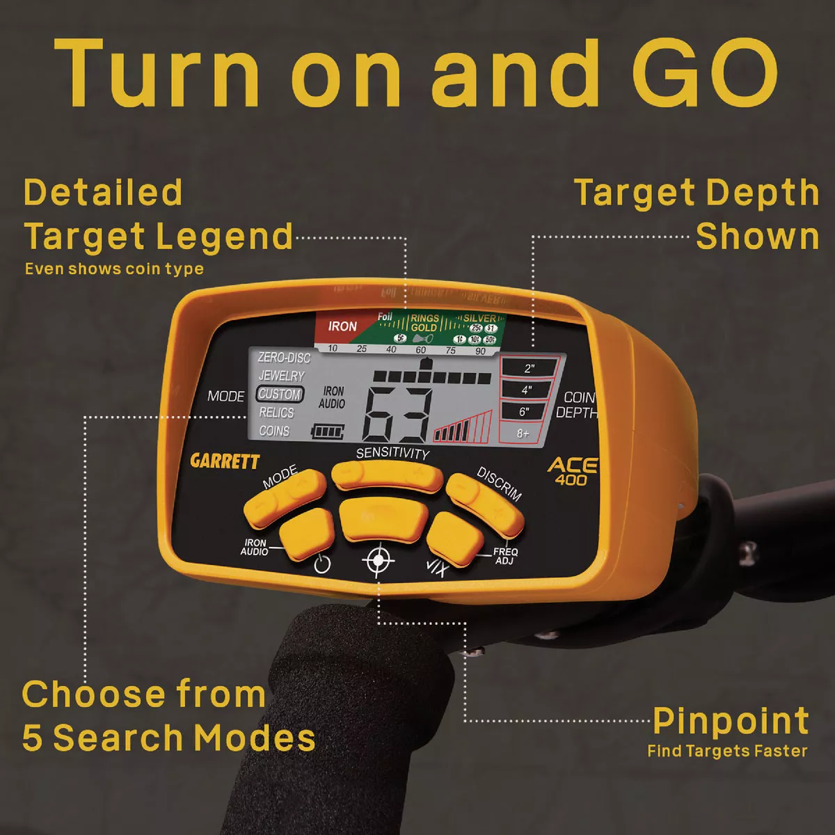 Garrett ACE 400 Metal Detector - photo 7