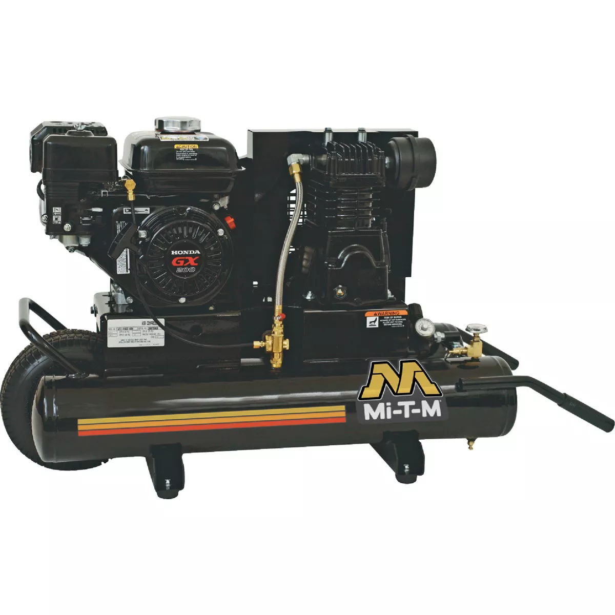Mi-T-M 8 Gal. Portable 90 psi Twin-Stack Air Compressor