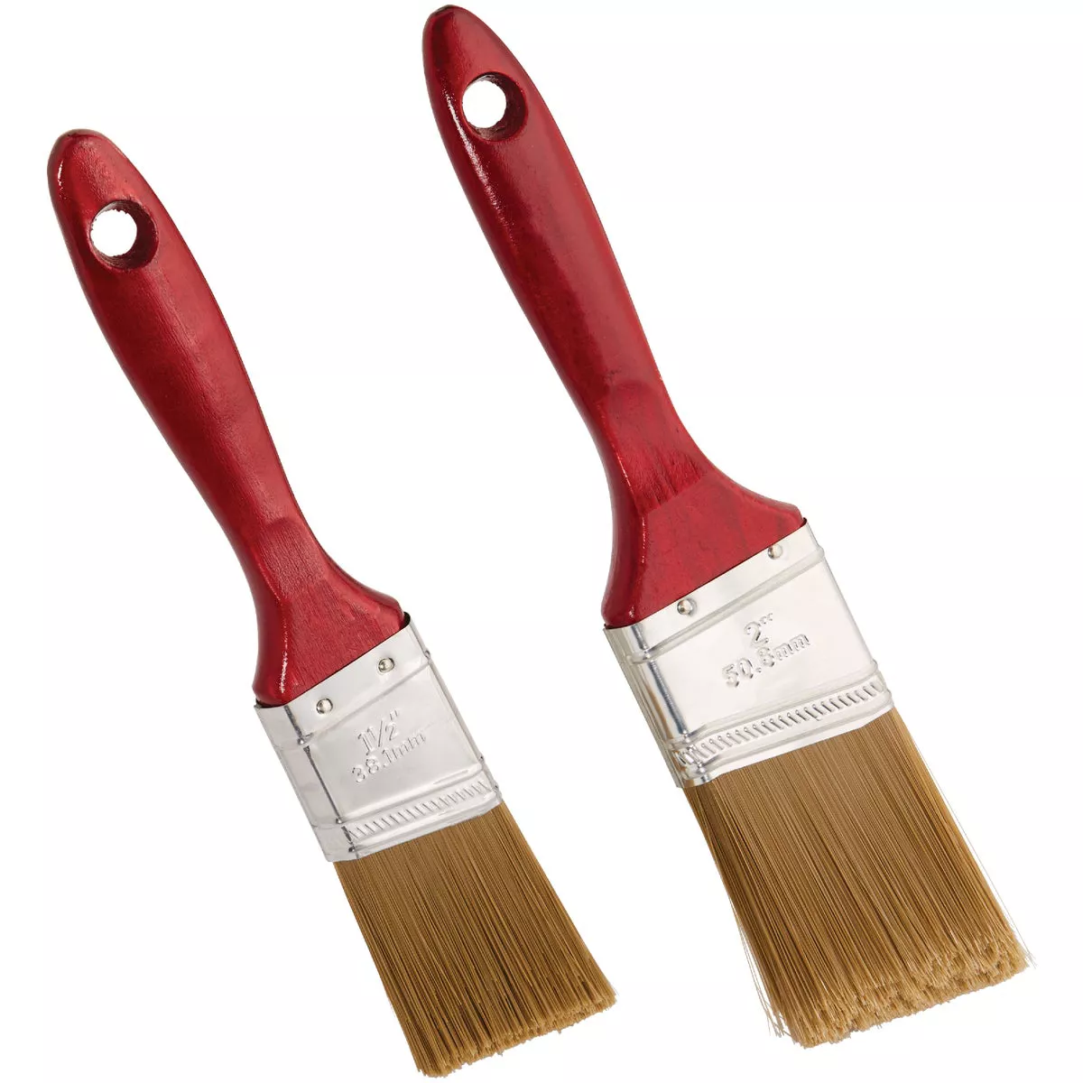Smart Savers 1-1/2 In. & 2 In. Angled Polyester Paint Brush Set (2-Piece) - photo 2