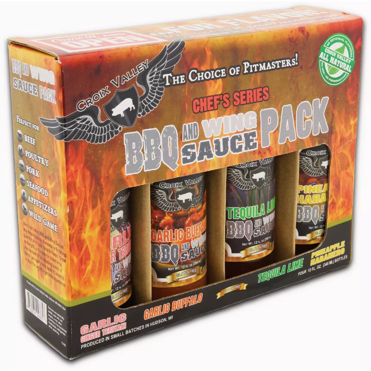 Croix Valley Chef's Series BBQ & Wing Sauce Gift Pack