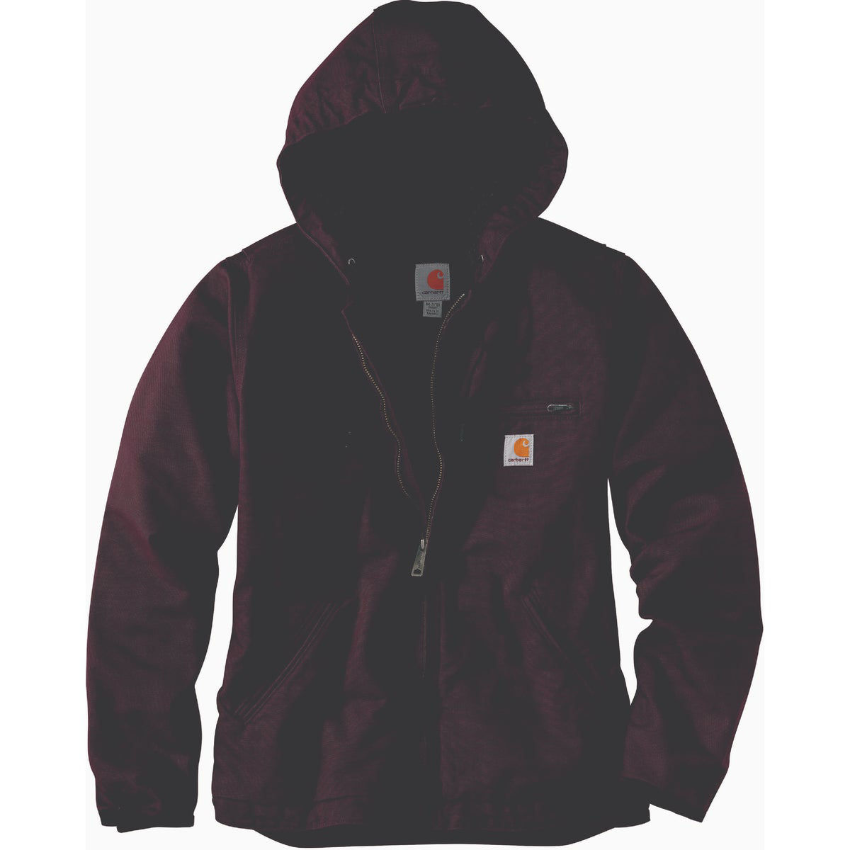 Carhartt Women s 1X Regular Deep Wine Washed Duck Sherpa Lined Jacket Loose Fit Do it Best