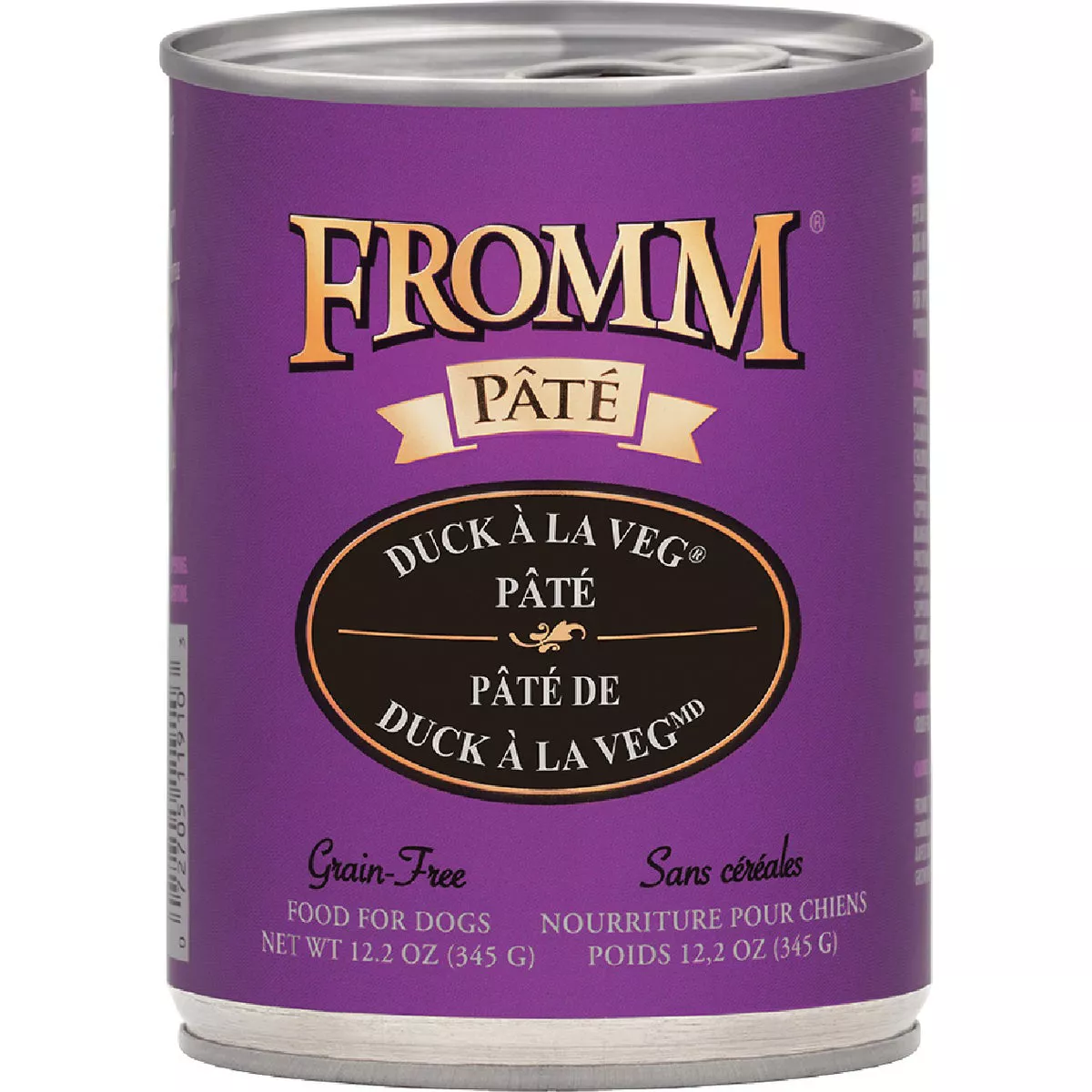Fromm Pate Duck A La Veg Pate Wet Dog Food, 12.2 Oz.