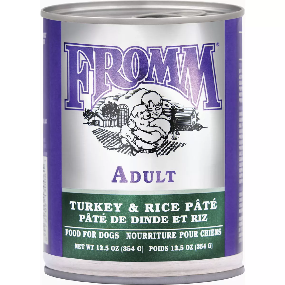 Fromm Adult Turkey & Rice Pate Wet Dog Food, 12.5 Oz.