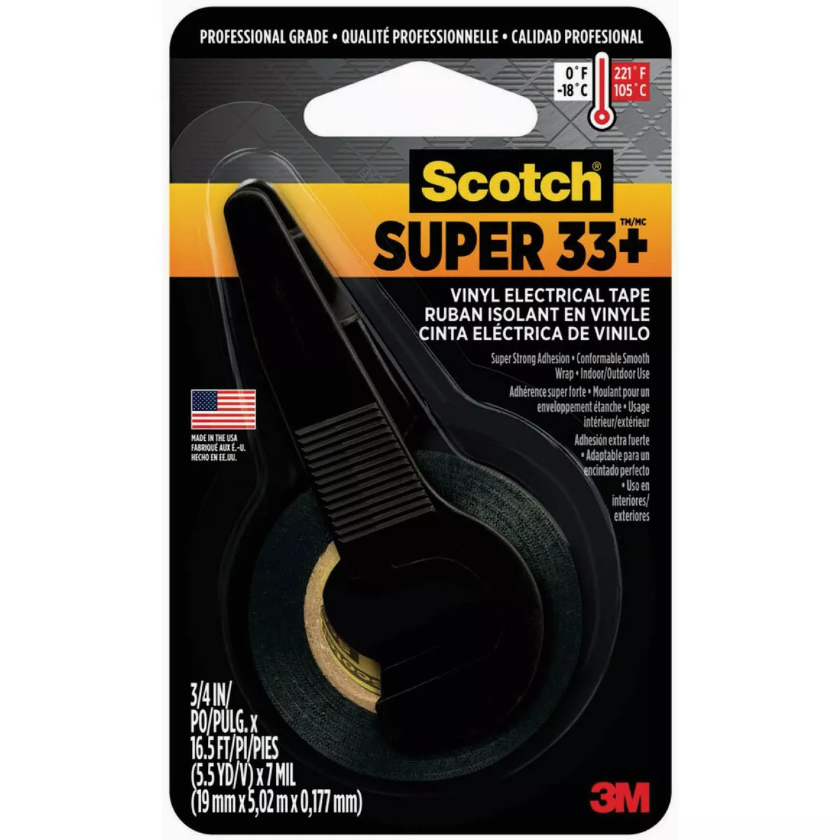Scotch Super 33+ General Application 3/4 In. x 5.5 Yd. Vinyl Electrical Tape