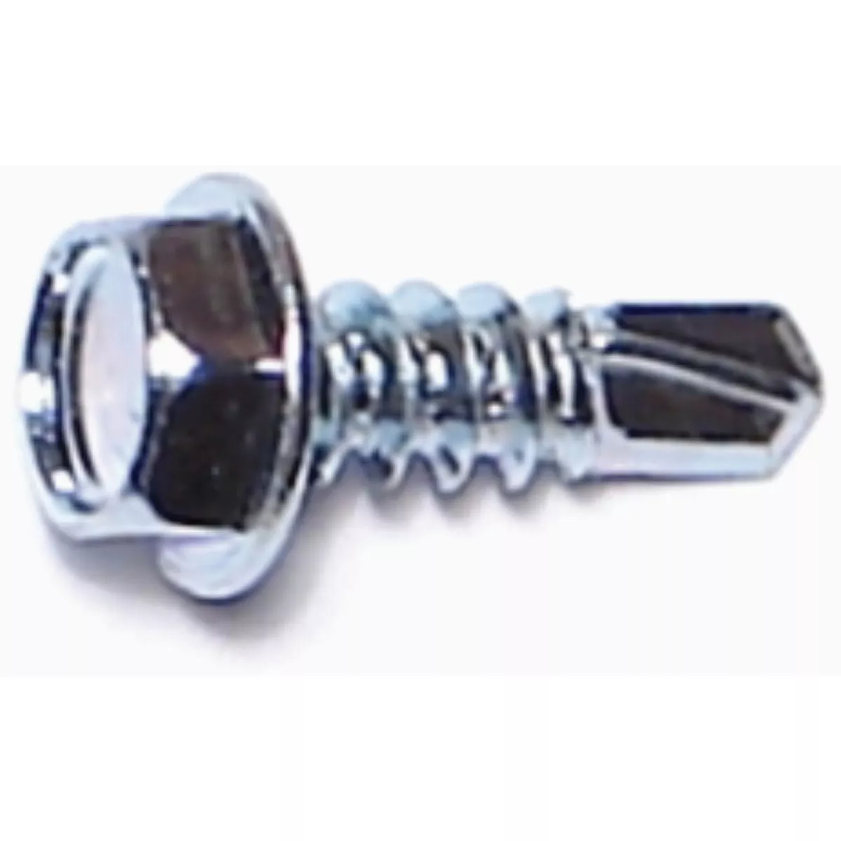 Midwest Fastener #8-18 x 1/2 In. Zinc Plated Steel Hex Washer Head Self-Drilling Screws (500 Ct.)-