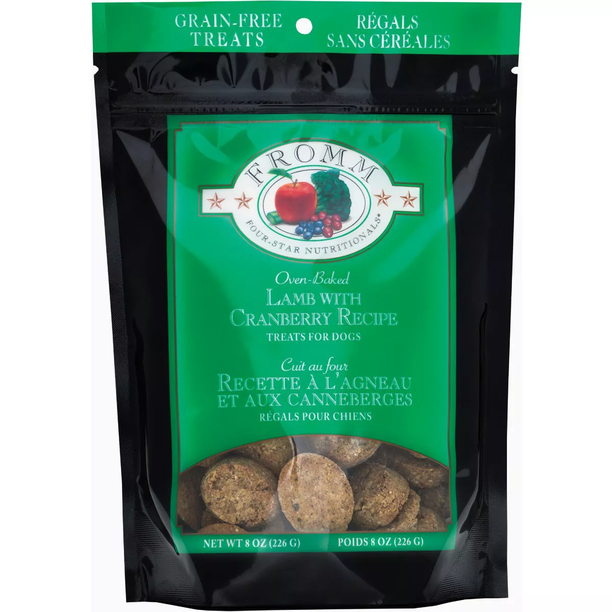 Fromm Four-Star Nutritionals Lamb with Cranberry Recipe Dog Treats, 8 Oz.