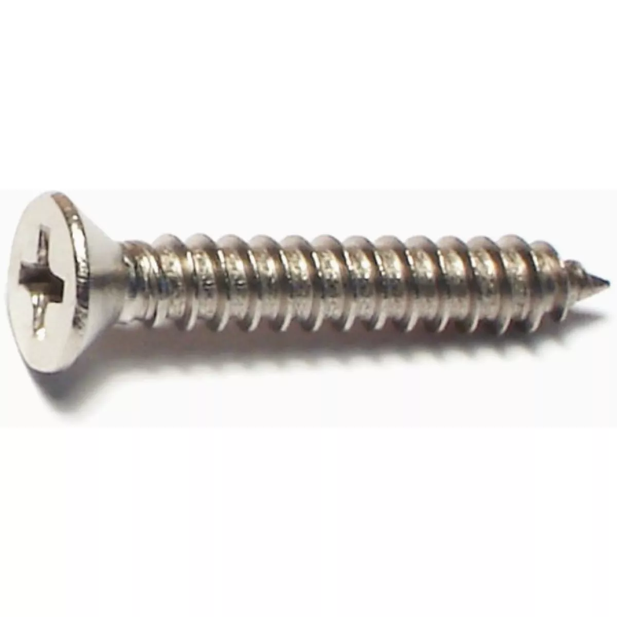 Midwest Fastener #8 x 1 In. 18-8 Stainless Steel Phillips Flat Head Sheet Metal Screws (20 Ct.)-