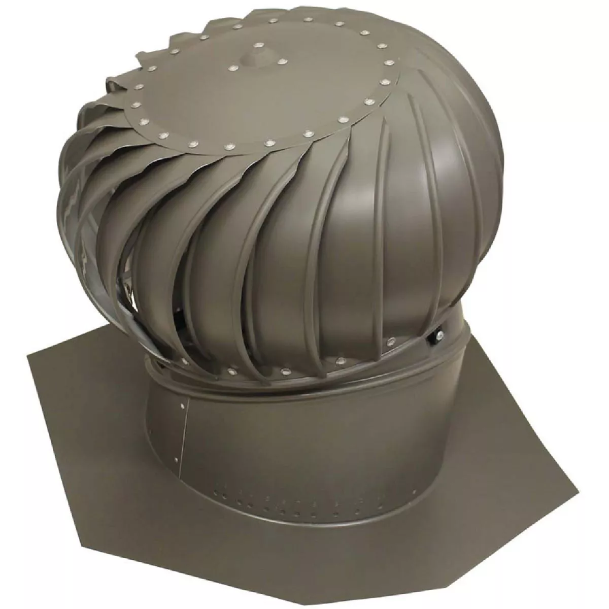 AirVent 14 in. Aluminum Weatherwood Wind Turbine Attic Vent-