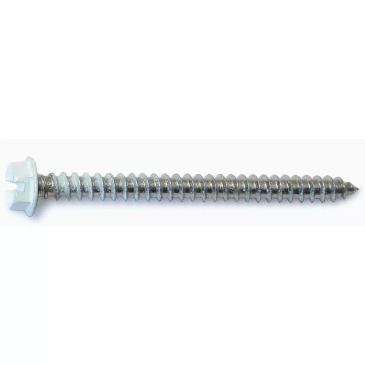 Midwest Fastener #8-14 x 2 In. White Painted 18-8 Stainless Steel Hex Washer Head Sheet Metal Screws (1 Ct.)