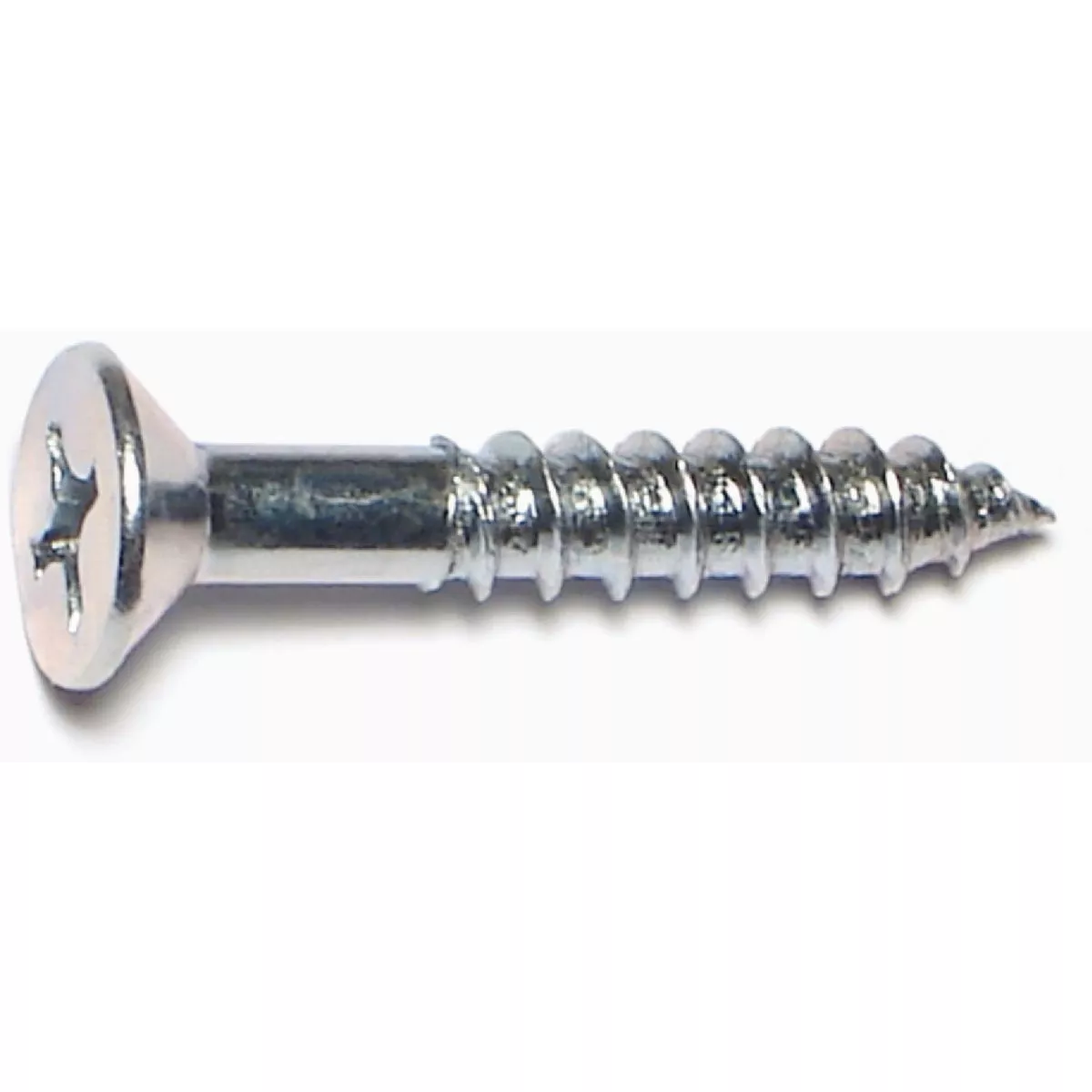 Midwest Fastener #14 x 1-1/2 In. Zinc Plated Steel Phillips Flat Head Wood Screws (1 Ct.)