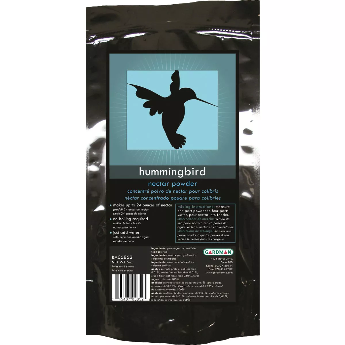 Gardman 6 Oz. Powder Concentrate Hummingbird Nectar