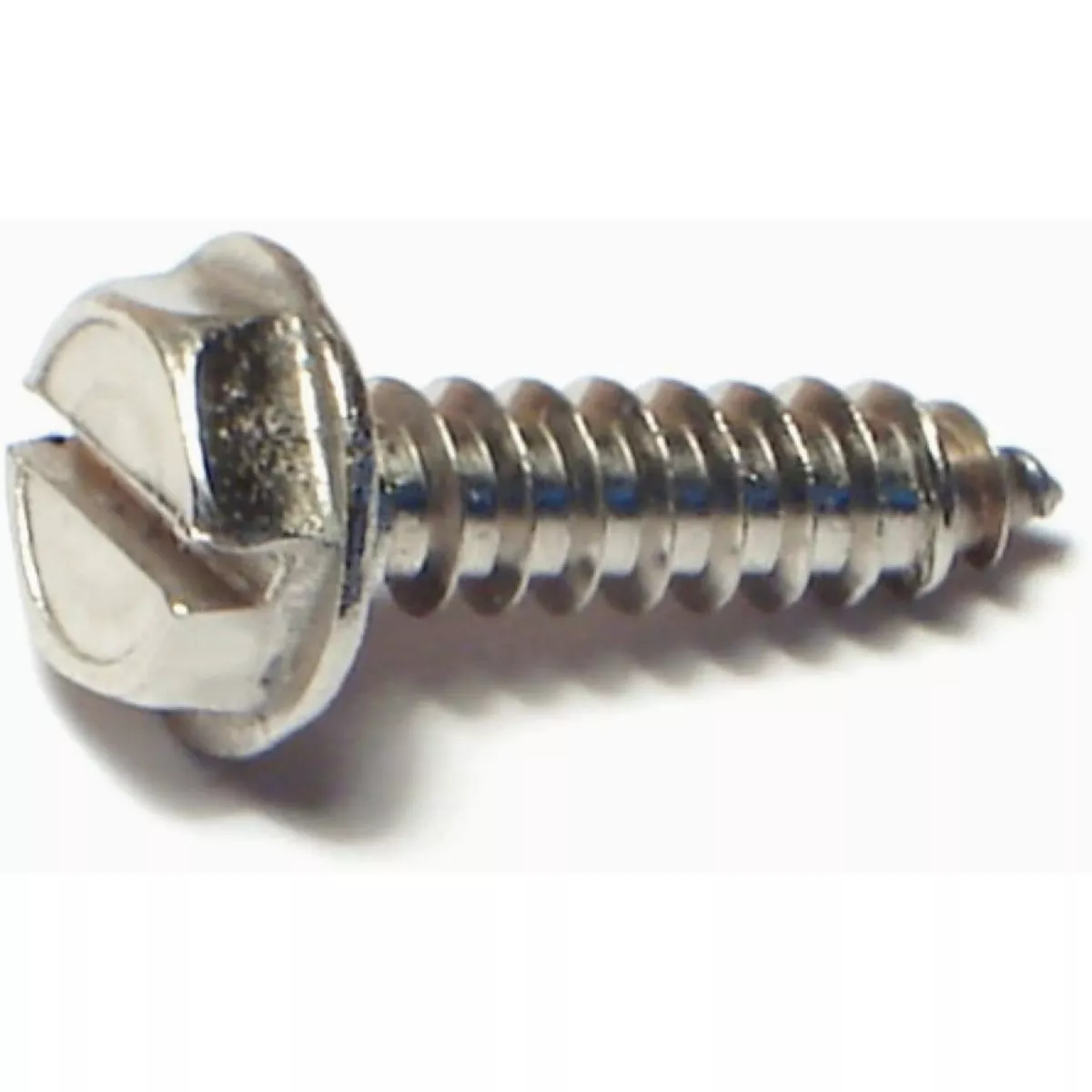 Midwest Fastener #10 x 3/4 In. 18-8 Stainless Steel Slotted Hex Washer Head Sheet Metal Screws (100 Ct.)