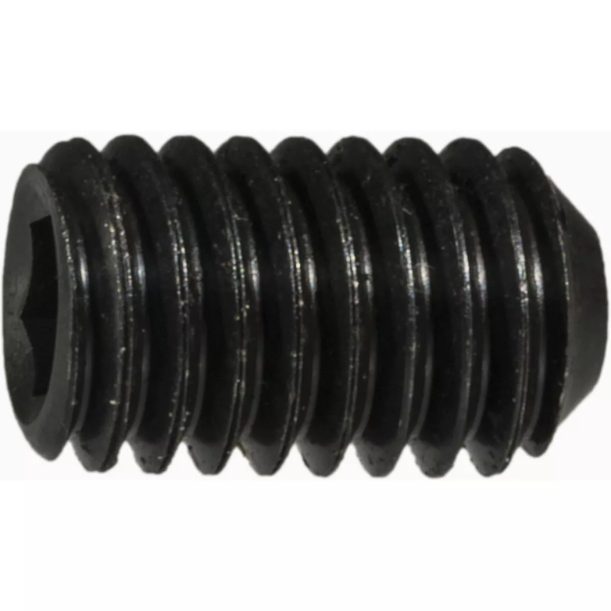 Midwest Fastener 6mm-1.0 x 10mm Plain Class 14.9 Steel Coarse Thread Cup Point Hex Socket Headless Set Screws (10 Ct.)