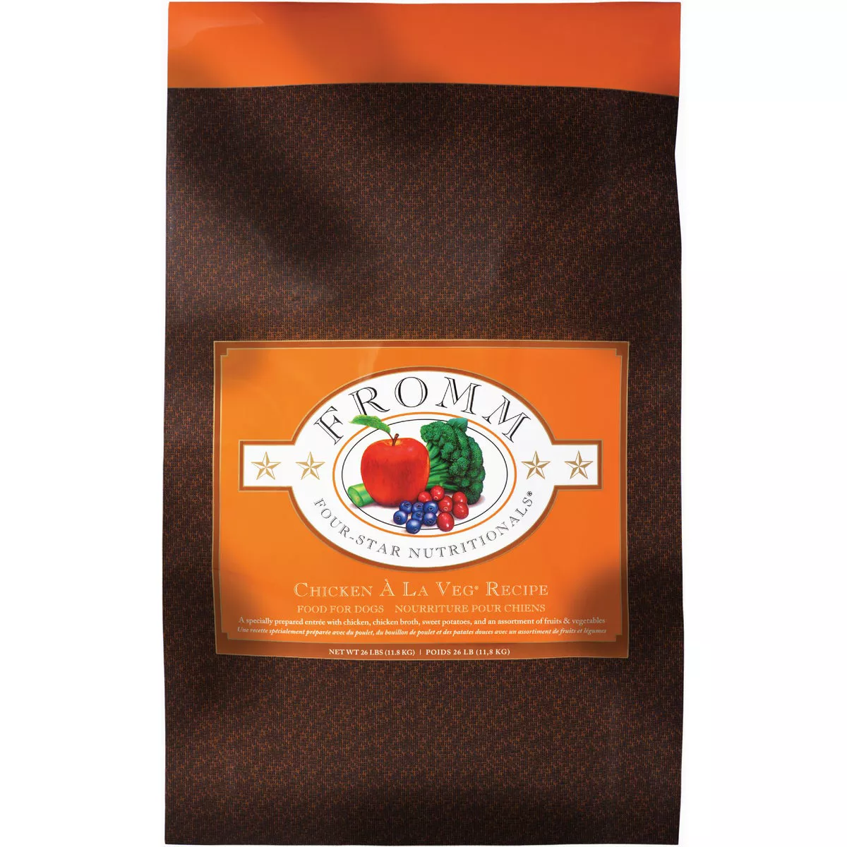 Fromm Four-Star Nutritionals Chicken A La Veg Recipe Dry Dog Food, 26 Lb.