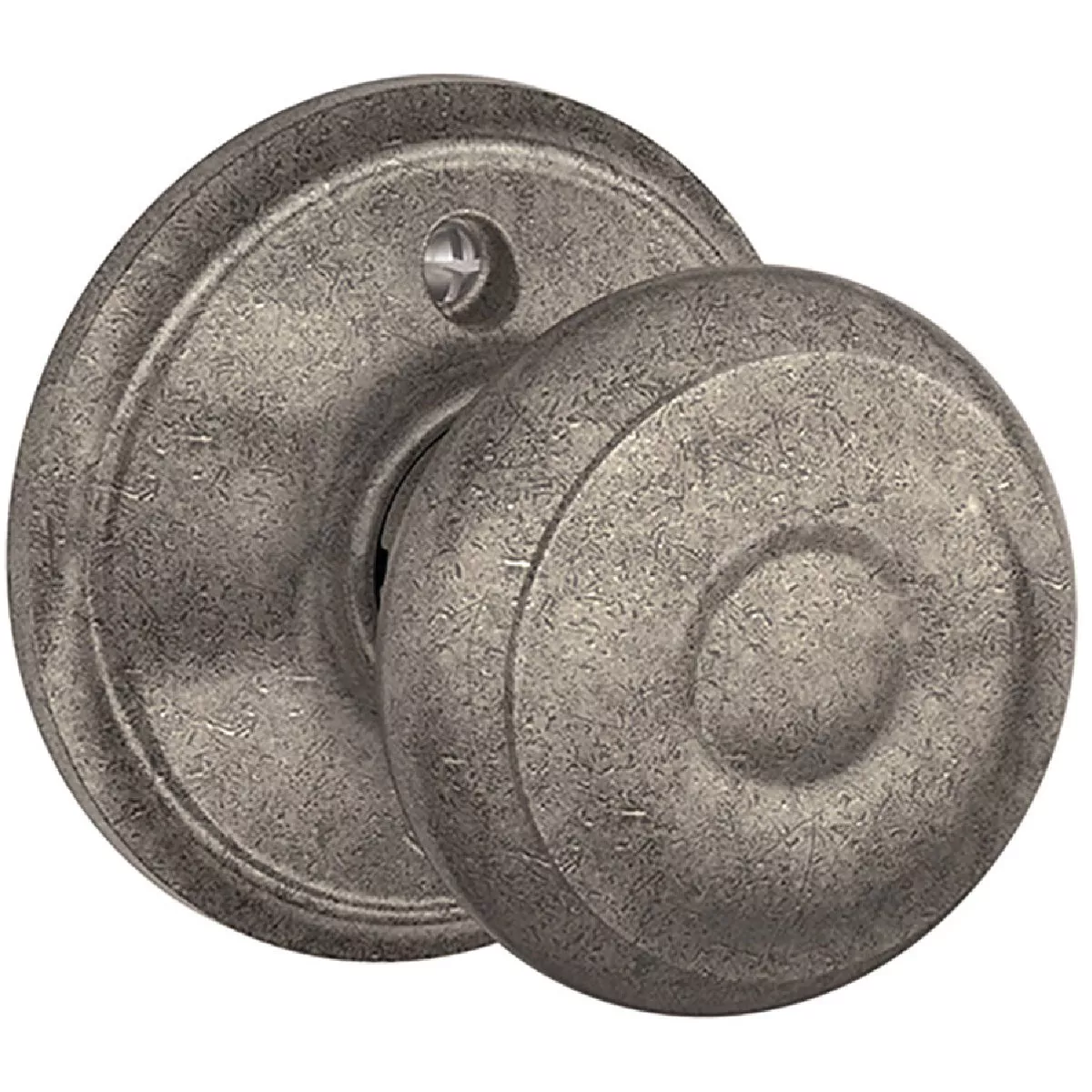 Georgian Knob Dummy - Distressed Nickel-