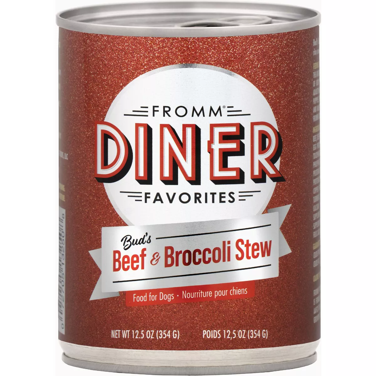 Fromm Diner Favorites Bud's Beef & Broccoli Stew Wet Dog Food, 12.5 Oz.