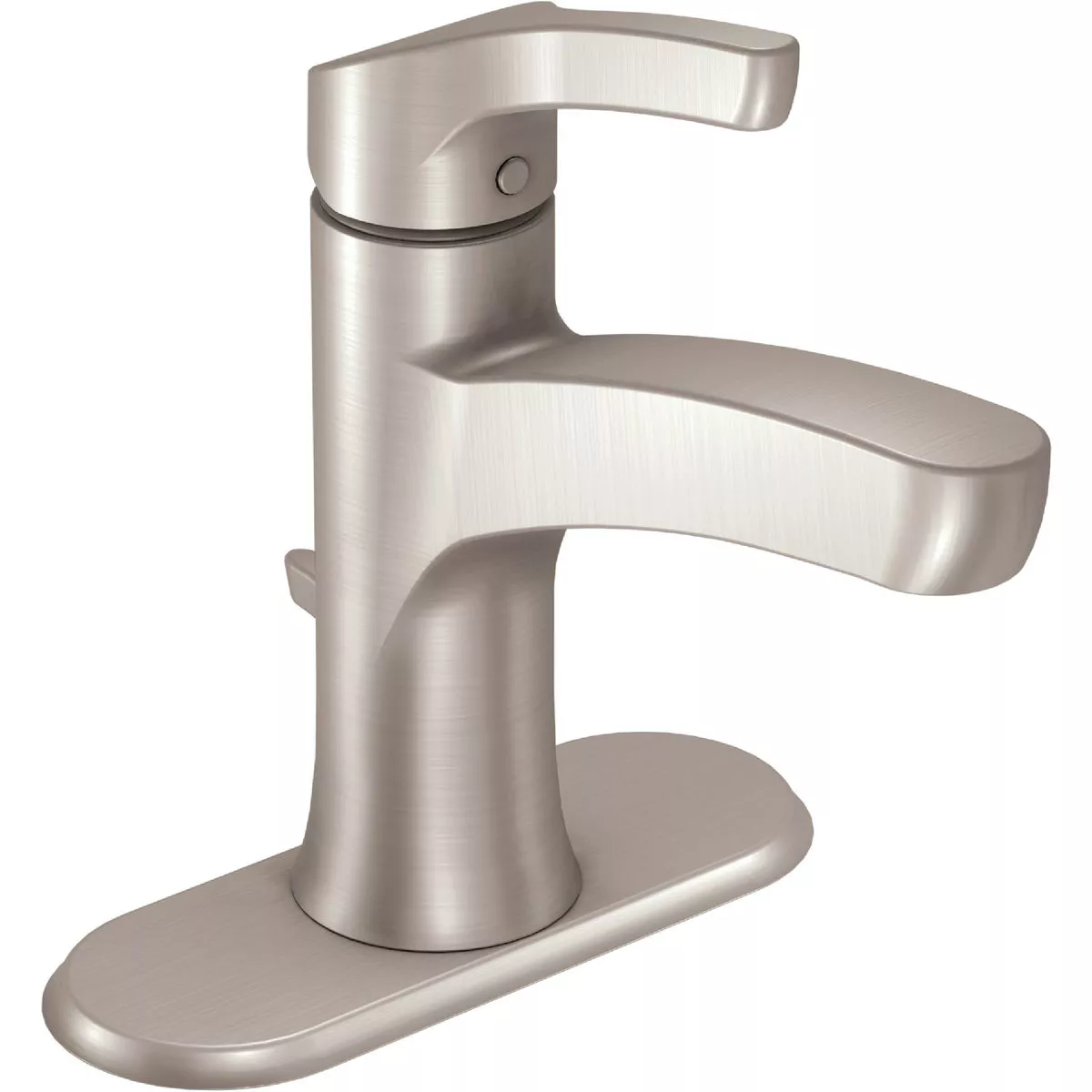 Moen Danika 1-Handle Lever Centerset Bathroom Faucet, Spot Resist Brushed Nickel