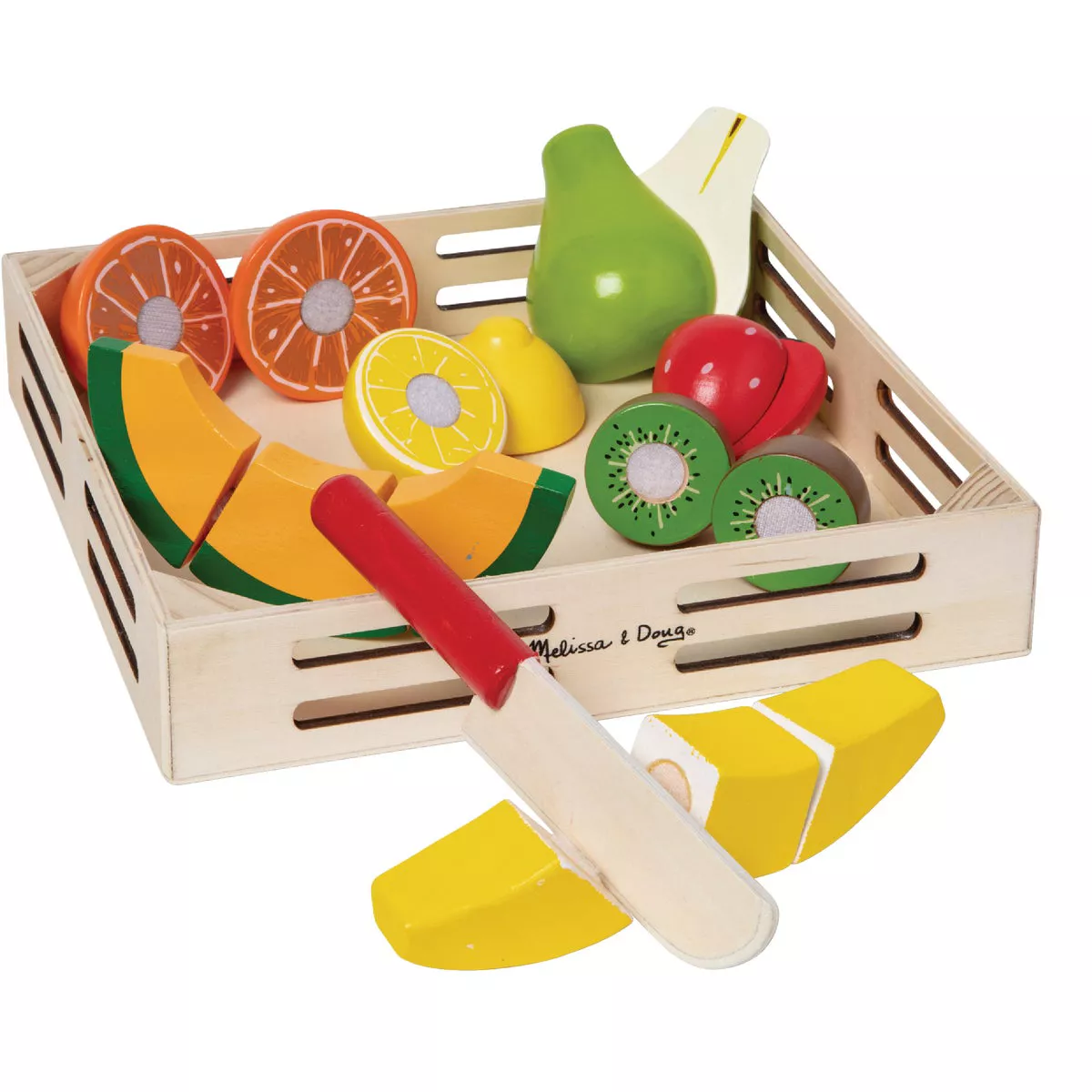 Melissa & Doug Wood Cutting Fruit Set