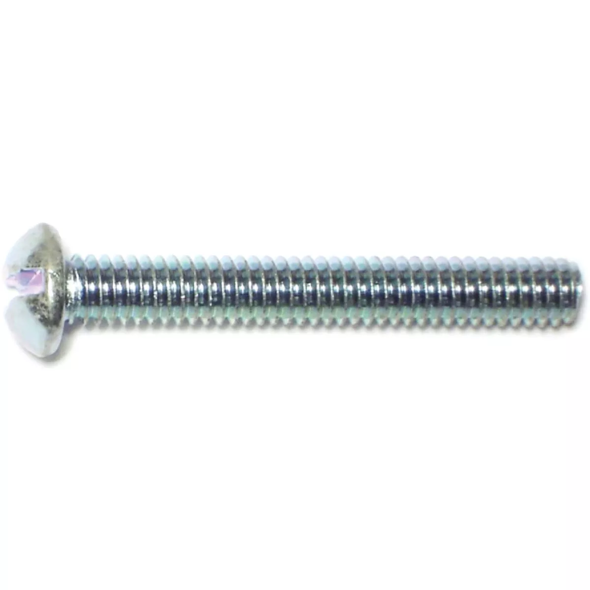 Midwest Fastener #8-32 x 1-1/4 In. Zinc Plated Steel Coarse Thread Slotted Round Head Machine Screws (12 Ct.)-
