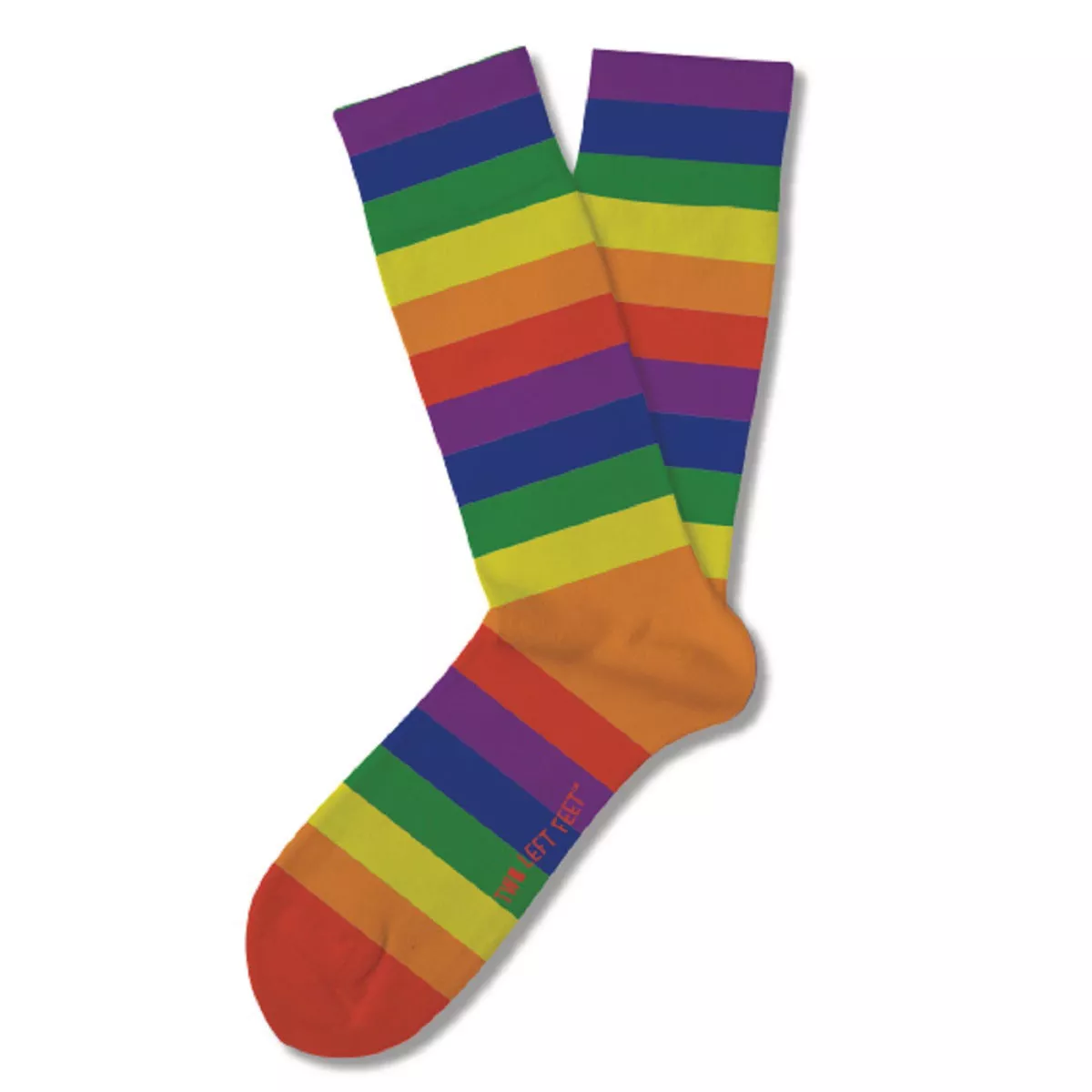 Two Left Feet Big Color Me Rainbow Socks