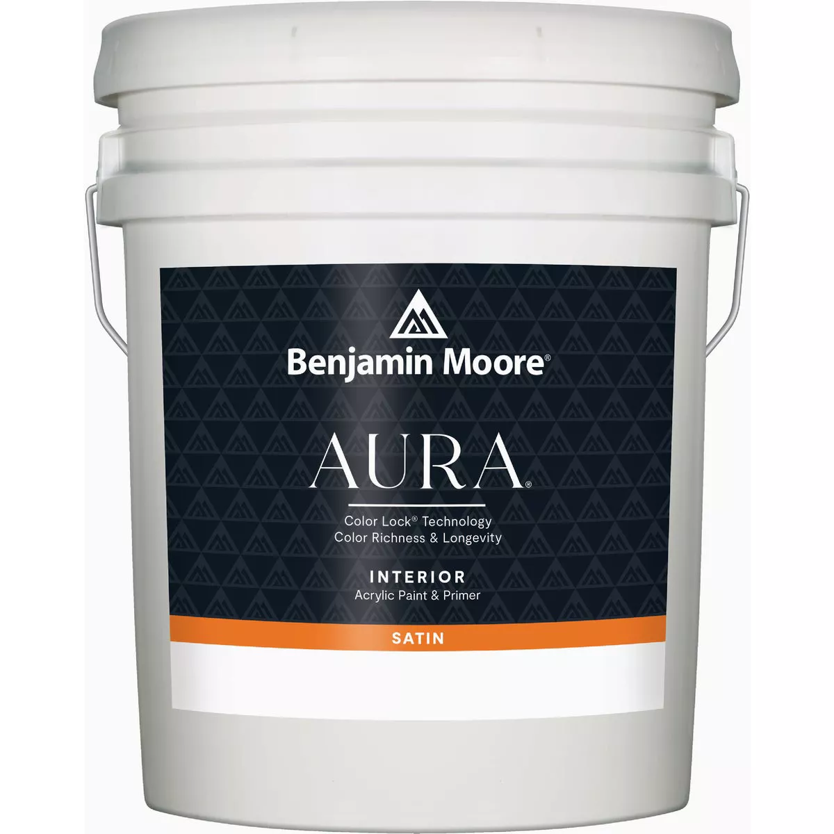 Benjamin Moore Aura Waterborne Acrylic Satin Interior Paint & Primer, Base 1, 5 Gal.