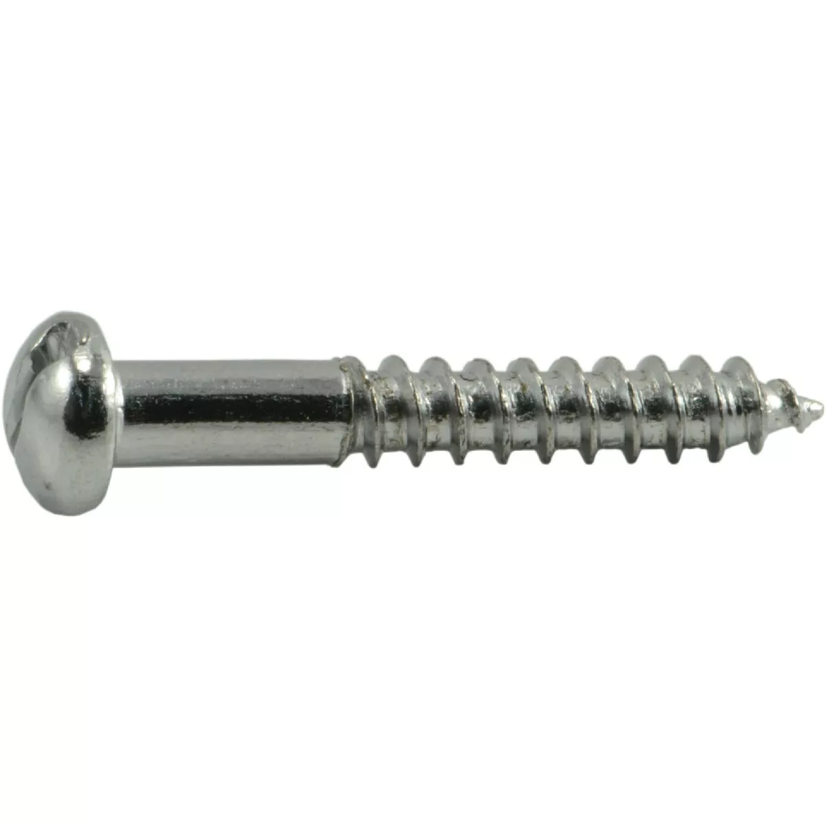 Midwest Fastener #6 x 1 In. Steel Slotted Round Head Wood Screws (10 Ct.)