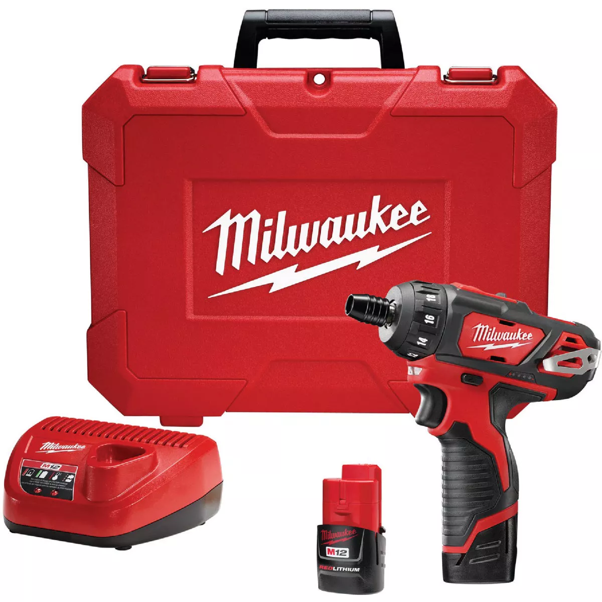 Milwaukee M12 12 V. 1/4 In. Quick Change Cordless Drill Kit