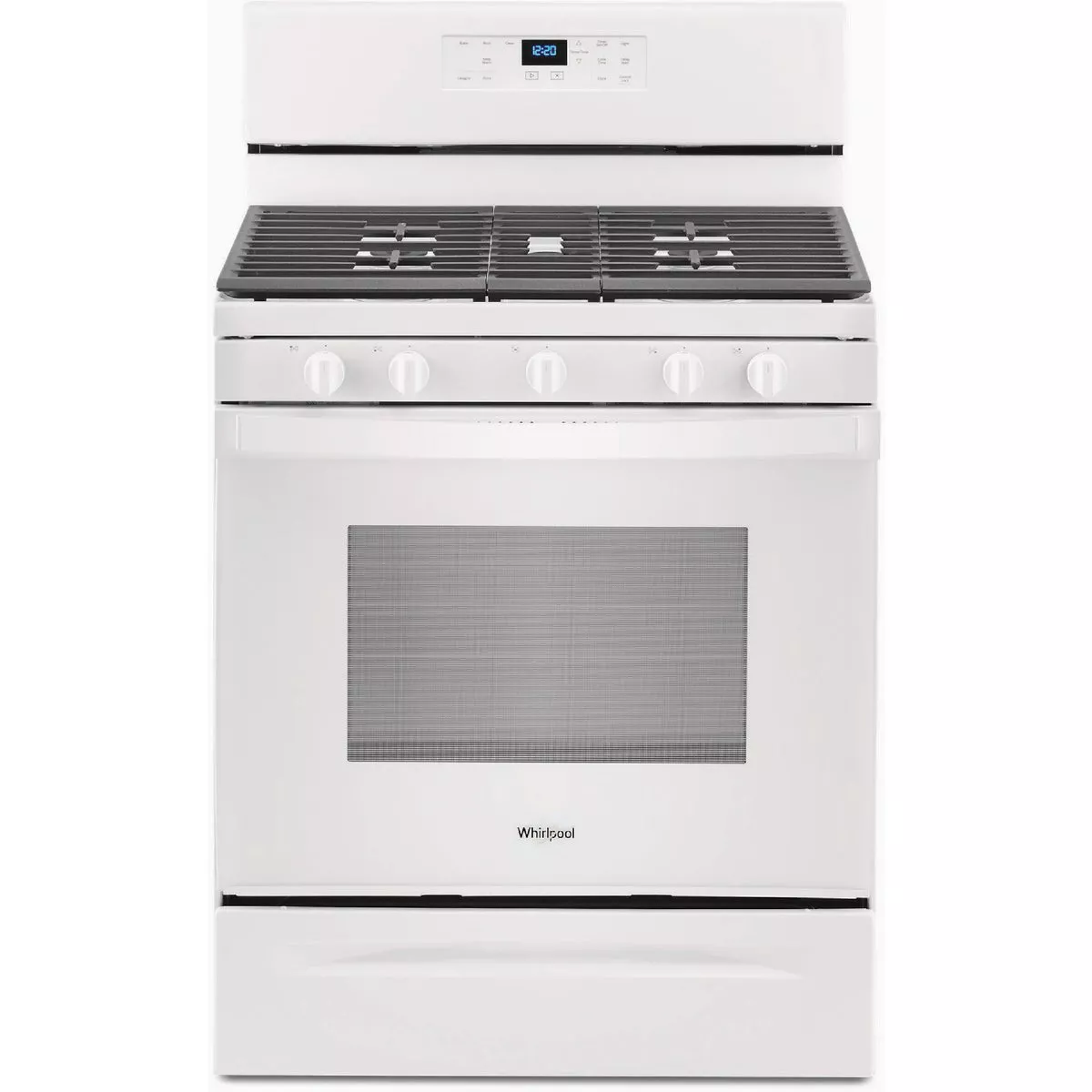 Whirlpool 5.0 Cu. Ft. Gas Range with Center Oval Burner, White