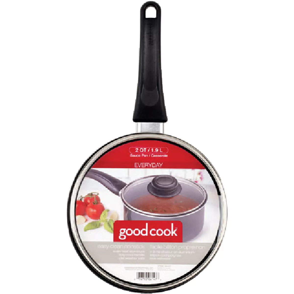 Goodcook Aluminum Non-Stick Saucepan, 2 Quart
