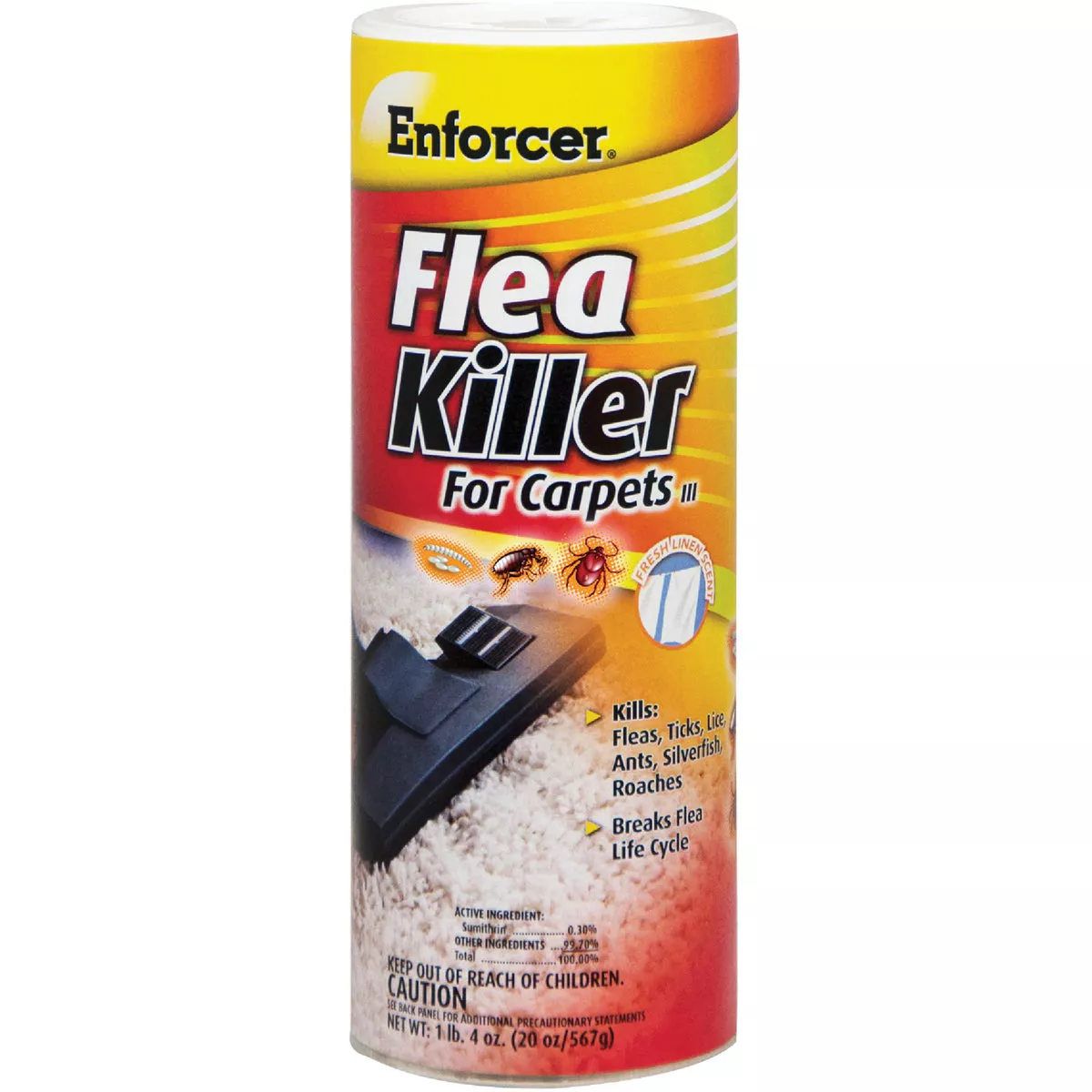 Enforcer 20 Oz. Ready To Use Powder Flea Killer for Carpets III